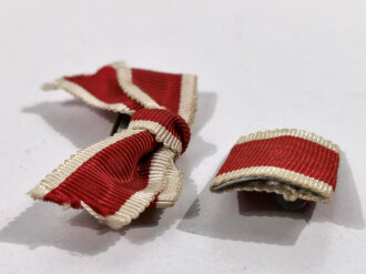 Bandspange und Damenschleife für die " Medaille der Deutschen Volkspflege". Sehr schöner Zustand. Selten zu finden