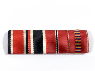 4er Bandspange mit Rumänien Medaille Kreuzzug gegen den Kommunismus