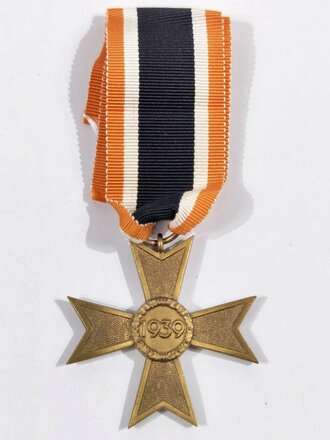 Kriegsverdienstkreuz 2. Klasse ohne Schwerter in Buntmetall / Mit seltenen Orangen Band