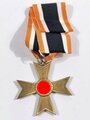 Kriegsverdienstkreuz 2. Klasse ohne Schwerter in Buntmetall / Mit seltenen Orangen Band