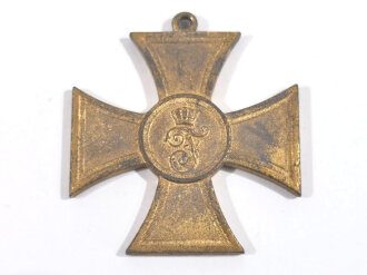 Baden Kreuz für freiwillige Kriegshilfe 1914 - 1916, Zink vergoldet