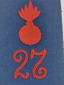 Kaiserreich, einzelne Schulterklappe eines Angehörigen im Feldartillerie Regiment Nr. 27