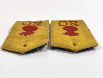 Kaiserreich, paar Schulterklappen eines Angehörigen im Feldartillerie Regiment Nr. 20