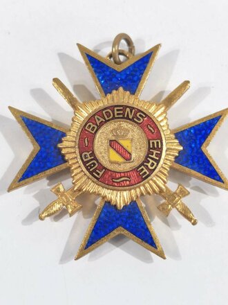 Badisches Feld Ehrenkreuz in gold 1914-1918...