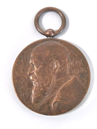 Baden, tragbare Medaille Friedrich von Baden anlässlich seines 50jährigen Regierungsjubiläum 1902