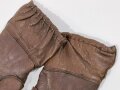 Paar Handschuhe für Fallschirmjäger der Luftwaffet. Kurze , gefütterte Ausführung in sehr gutem Zustand