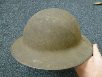 US Army WWI, steel helmet, original paint and liner,...