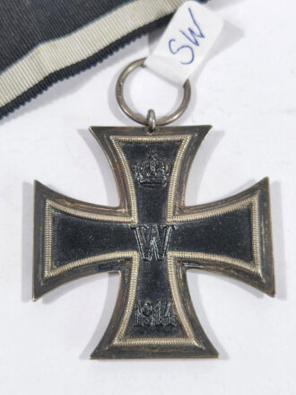 Eisernes Kreuz 2.Klasse 1914, Hersteller "SW" im Bandring für die Firma Sy & Wagner, Berlin