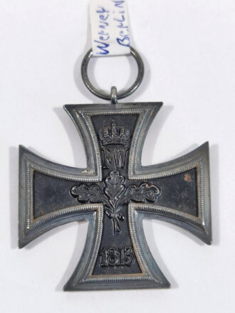 Eisernes Kreuz 2.Klasse 1914, Hersteller "J.H" im Bandring, wohl für Werner, Berlin