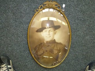 U.S. Army WWI, framed picture, 55cm high