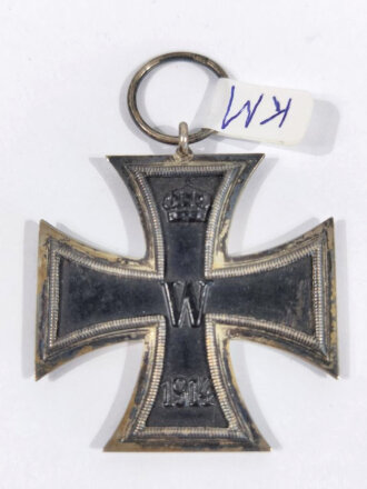 Eisernes Kreuz 2.Klasse 1914, Hersteller "KM" im Bandring für Königliche Münze Stuttgart