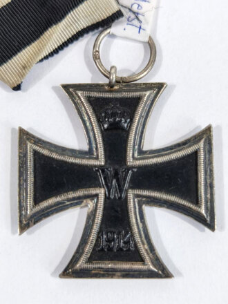 Eisernes Kreuz 2.Klasse 1914, Hersteller "FI?" im Bandring , undeutlich abgeschlagen