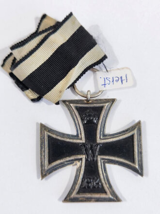 Eisernes Kreuz 2.Klasse 1914, Hersteller "FI?" im Bandring , undeutlich abgeschlagen