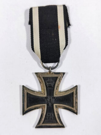 Eisernes Kreuz 2.Klasse 1914, Hersteller "J" im Bandring für Juncker, Berlin / Band oben vernäht