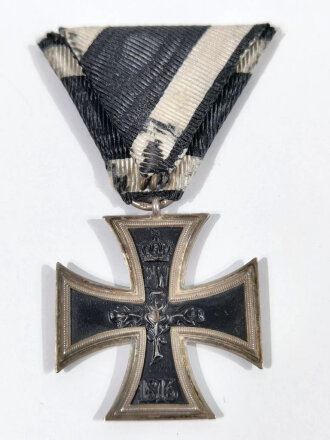 Eisernes Kreuz 2.Klasse 1914 / Trageweise Österreich an Dreiecksband, Hersteller "CD 800" für Carl Dillenius