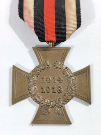 Ehrenkreuz für Kriegsteilnehmer am Band mit Hersteller R.V.25 Pforzheim