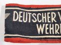 Armbinde "Deutscher Volkssturm Wehrmacht" getragenes Stück