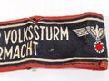 Armbinde "Deutscher Volkssturm Wehrmacht" getragenes Stück