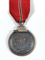 Medaille " Winterschlacht im Osten" mit Hersteller 4 im Bandring für Steinhauer & Lück, Lüdenscheid.