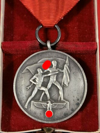 Anschlussmedaille 13. März 1938 Österreich am...