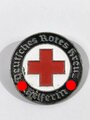 DRK, Brosche für Helferinnen des Deutschen Roten , Ausführung in Zink lackiert, getragenes Stück