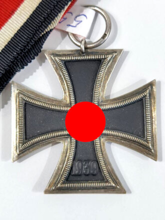 Eisernes Kreuz 2. Klasse 1939 mit Hersteller 55 im Bandring für " Firma Hammer & Söhne, Geringswalde " / Hakenkreuz mit voller Schwärzung