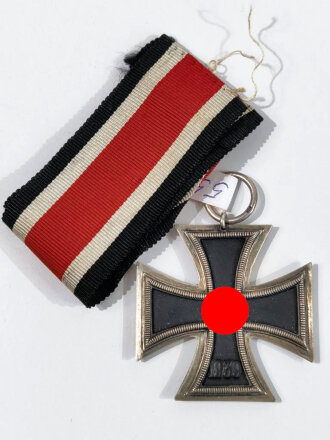 Eisernes Kreuz 2. Klasse 1939 mit Hersteller 55 im Bandring für " Firma Hammer & Söhne, Geringswalde " / Hakenkreuz mit voller Schwärzung