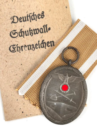 Deutsches Schutzwall Ehrenzeichen. Zink, in Tüte von...