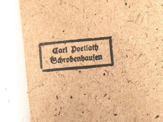 Deutsches Schutzwall Ehrenzeichen. Zink, in Tüte von Carl Poellath Schrobenhausen, das Band ist eine neuzeitliche Anfertigung.