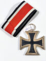 Eisernes Kreuz 2. Klasse 1939 mit Hersteller 123 im Bandring für " Beck, Hassinger & Co, Straßburg" sehr seltene Variante / Hakenkreuz mit voller Schwärzung