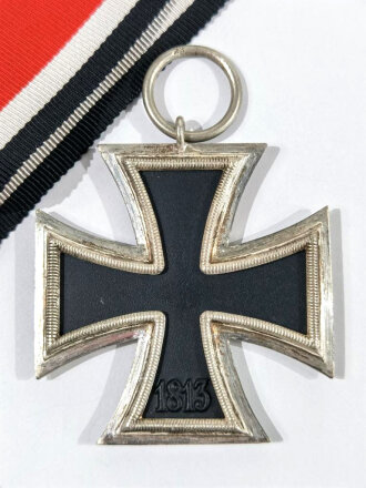 Eisernes Kreuz 2. Klasse 1939 mit Hersteller 23 im Bandring für " die Arbeitsgemeinschaft für Heeresbedarf in der Graveur & Ziselierinnung, Berlin " / Hakenkreuz mit voller Schwärzung