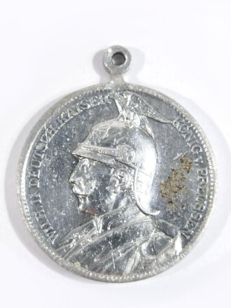 Tragbare Erinnerungsmedaille an das Kaisermanöver 1903 unter Kaiser Wilhelm II.  Aluminium / Durchmesser 34 mm