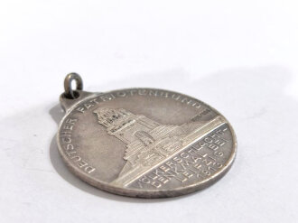 Tragbare Medaille Leipzig 1913 Deutscher Patriotenbund Völkerschlacht-Denkmal bei Leipzig 16.-18. / 1000er Silber/ Durchmesser 30 mm