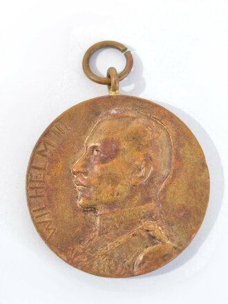 Tragbare Medaille 1913  Göttingen - auf die 100 Jahrfeier der Befreiungskriege, Brustbild Kaiser Wilhelm II / Bronze / Durchmesser 29 mm