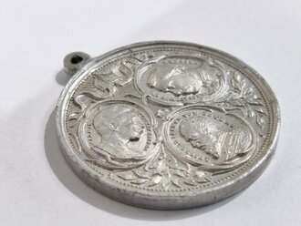 Tragbare Medaille 1905 Aluminium  Wilhelm II (1888-1918) - Erinnerung an das Kaiserparade und Manöver / Aluminium / Durchmesser 39 mm
