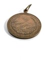 Tragbare Medaille Erinnerung an das 25. jährige bestehen des 2.Fuss. - Art.- Regmt. 1873- 1898 / Bronze / Durchmesser 39 mm