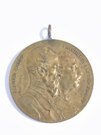 Tragbare Medaille Alfred Krupp " Industrieller, auf...