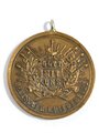 Tragbare Medaille  deutscher Kriegerbund" Wilhelm II Gott mit uns " / Bronze / Durchmesser 31 mm