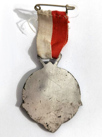 Tragbare Medaille " Mainzer Ruder Verein 1878 - 1938 " / 37mm mit Bandabschnitt