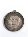 Tragbare Medaille " 100 Jahre Deutscher Schützenbund " /800er Silber/ 38mm