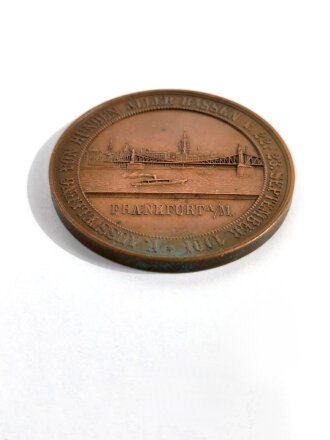 Nicht tragbare Medaille " Spezial Ausstellung des Deutschen Foxterrier - Klub 1901" / Mat. Kupfer / 45mm