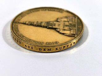 Hamburg, nicht tragbare Medaille in Etui" Gott spricht und neu erstehst du Heilig wieder "  / Messing / 44mm