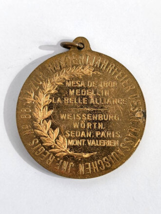 Tragbare Medaille " zur Hundertjähriger Feier...
