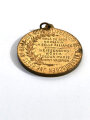 Tragbare Medaille " zur Hundertjähriger Feier des II. Nassauischen JNF.Regts. No.88 " / Mat. Messing / 37mm