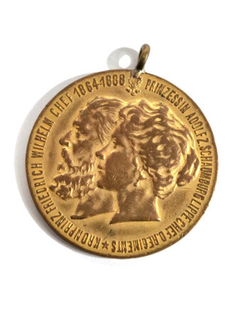Tragbare Medaille " Jubiläum des 5. Westfälischen Infanterie Regiments No.53 " / Mat. Kupfer / 39mm