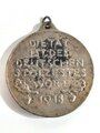 Tragbare Medaille " Gott mit uns, Die Tat ist des Deutschen Stolzes Wort 1918 " / Eisen / 45mm