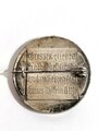 Eisenbahn Medaille mit Anstecknadel " Grosses erleben macht Lehrfürchtig und im Herzen des Kaiser Wilhelm II. 1916 " / Eisen / 33mm