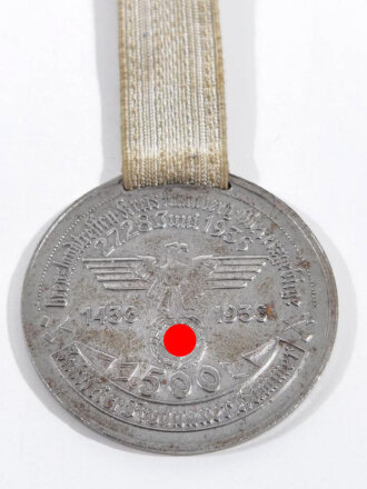 Medaille " Grenzlandtreffen 1936 zur 500 Jahrfeier des Frohnauer Hammer " Sehr selten dazu noch das Band