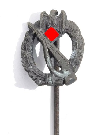 Miniatur " Infanteriesturmabzeichen Bronze in 16mm " an Nadel