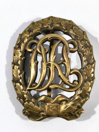 Deutsches Reichssportabzeichen DRL in Bronze... in der Schleife "ES" eingraviert